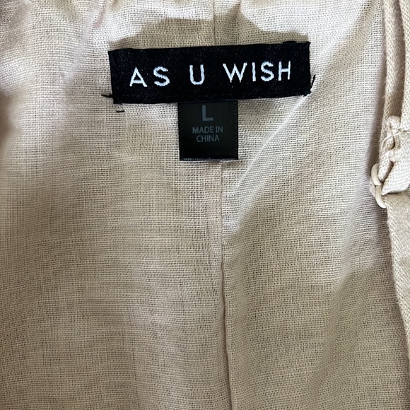 As U Wish Boho Tunic Dress Size Large NWOT - Picture 5 of 11